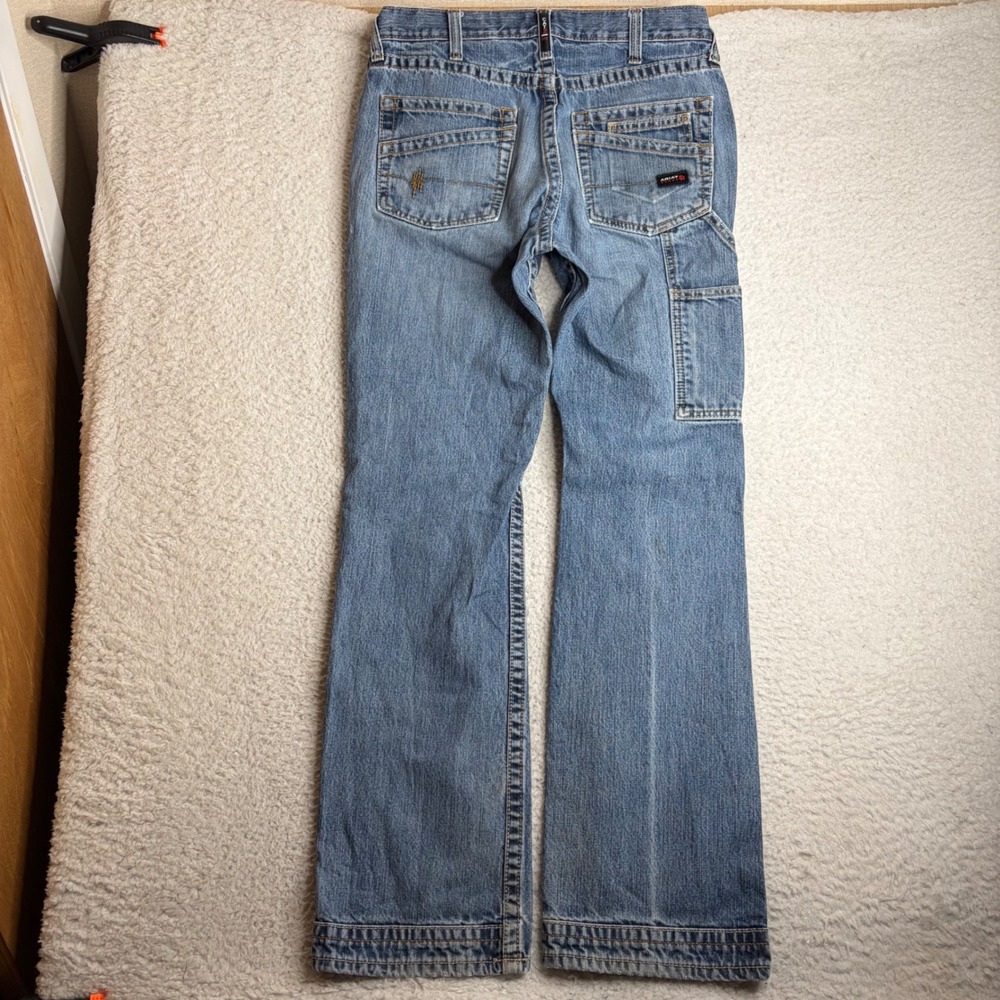 Ariat FR M4 Relaxed Boot Cut Jeans Mens 32x36 (34) Work Denim Light